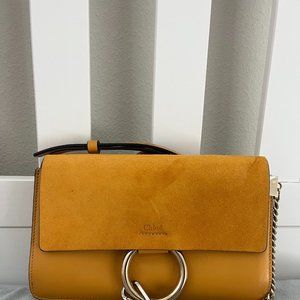 Small Size Yellow Chloe Faye Shoulder Bag